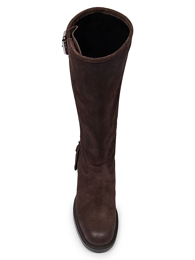 Dakota Buckle-Detail Leather Boots