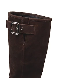 Dakota Buckle-Detail Leather Boots