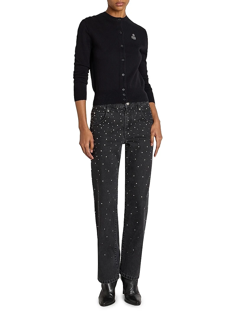 Mona Logo Crewneck Cardigan