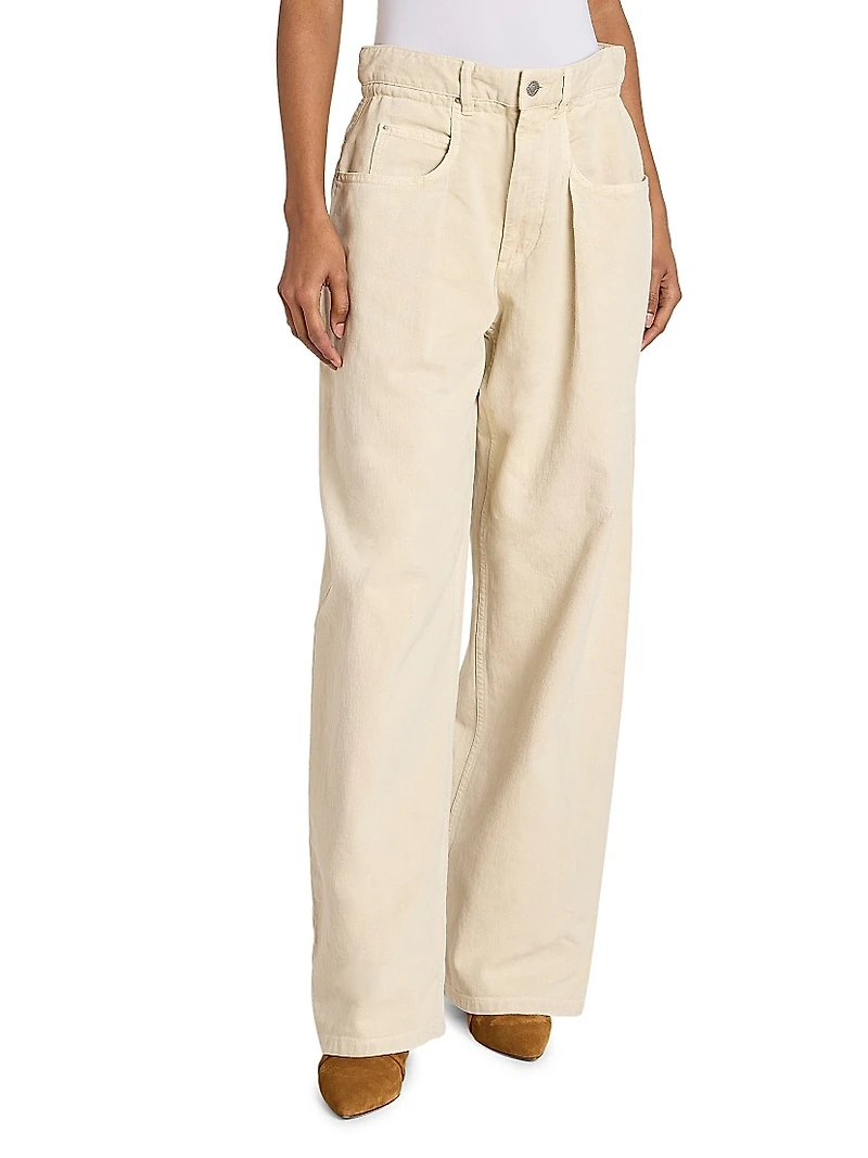 Rachelle Cotton-Hemp Wide-Leg Pants
