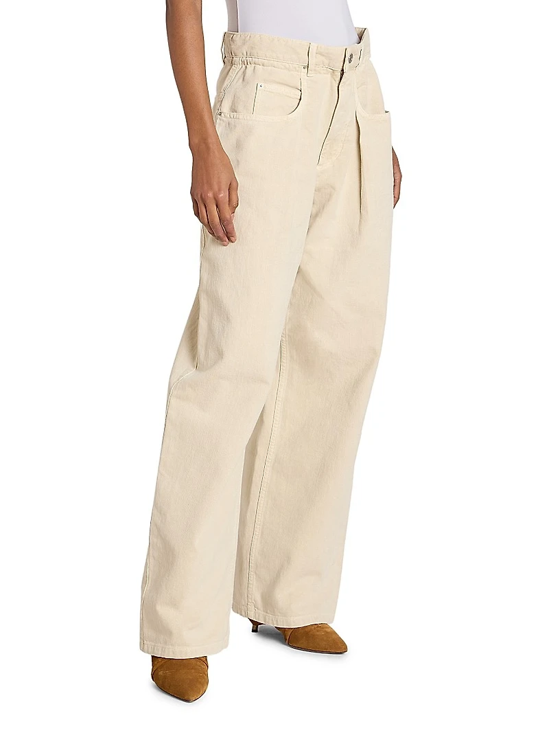 Rachelle Cotton-Hemp Wide-Leg Pants