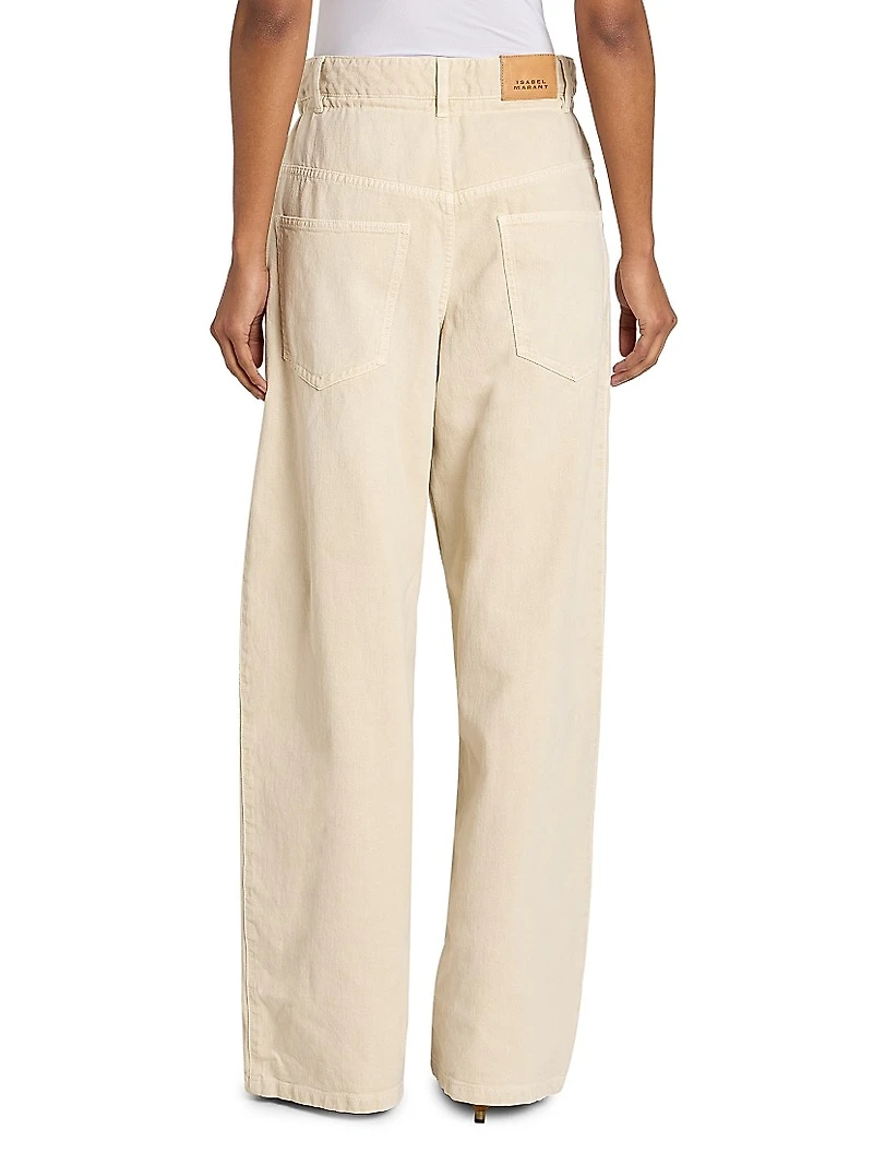 Rachelle Cotton-Hemp Wide-Leg Pants