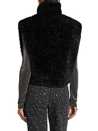 Alisa Faux-Fur Boxy Toggle Vest