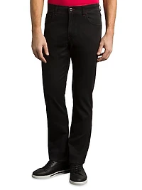 Refined Cotton Blend Tapered Jeans