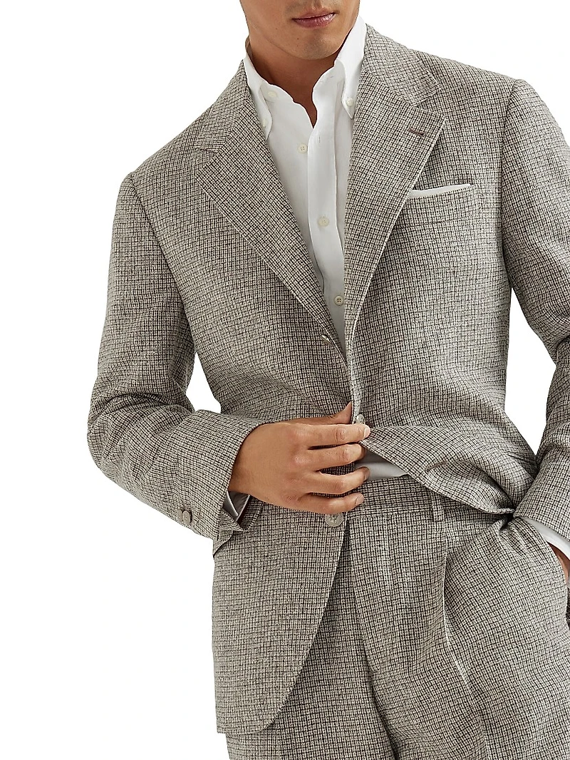 Checked Flannel Deconstructed Cavallo Blazer