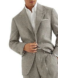 Checked Flannel Deconstructed Cavallo Blazer