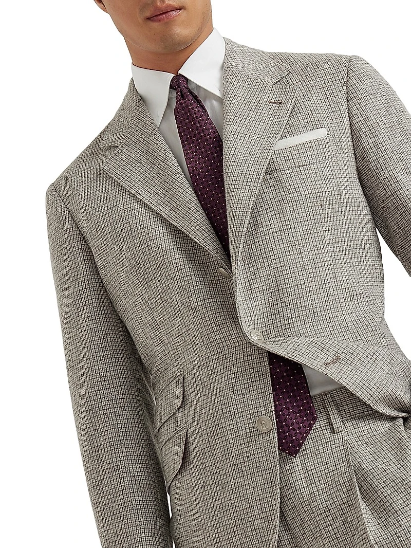 Checked Flannel Deconstructed Cavallo Blazer