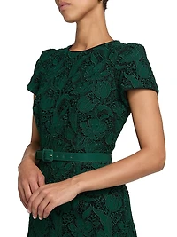 Tahlia Tulip Garden Lace Midi-Dress