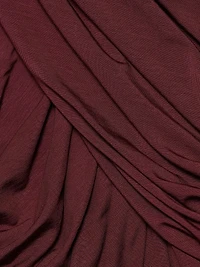 Draped Jersey Midi-Dress