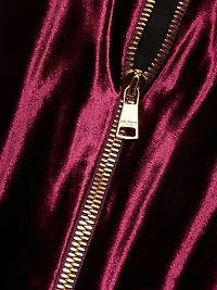 Embellished Halterneck Velvet Gown