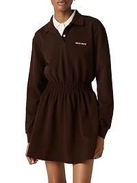 Cotton Piqué Mini-Dress