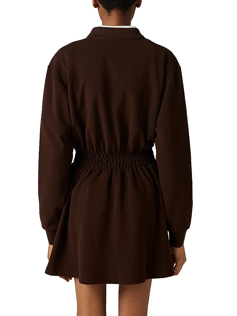 Cotton Piqué Mini-Dress