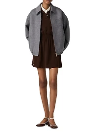 Cotton Piqué Mini-Dress