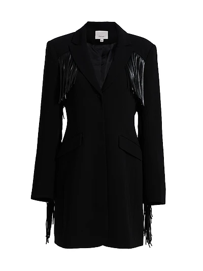 Joelette Fringe Blazer Minidress