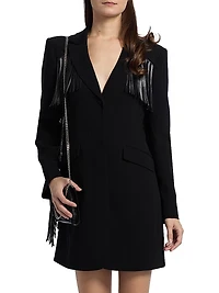 Joelette Fringe Blazer Minidress