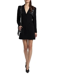 Joelette Fringe Blazer Minidress