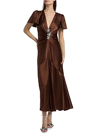 Kordyn Bias-Cut Midi-Dress