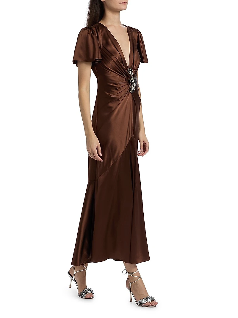 Kordyn Bias-Cut Midi-Dress