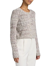 Kori Cotton-Blend Bouclé Cardigan