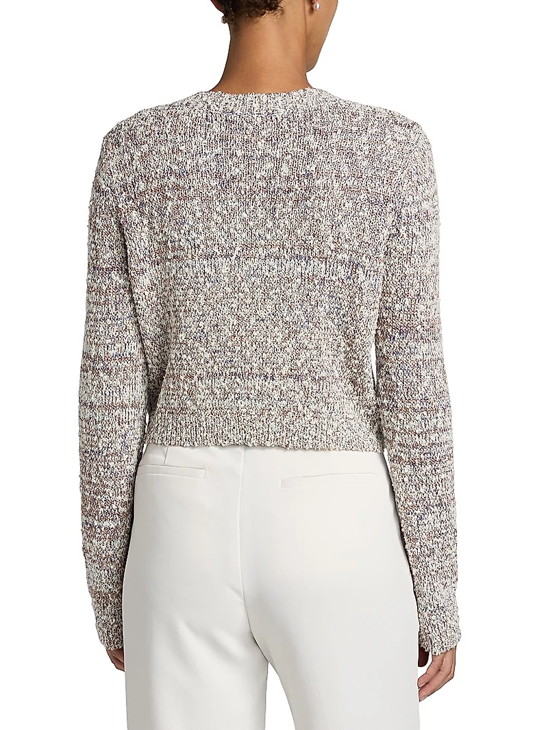 Kori Cotton-Blend Bouclé Cardigan