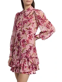 Lupetto Trailing Hibiscus Minidress