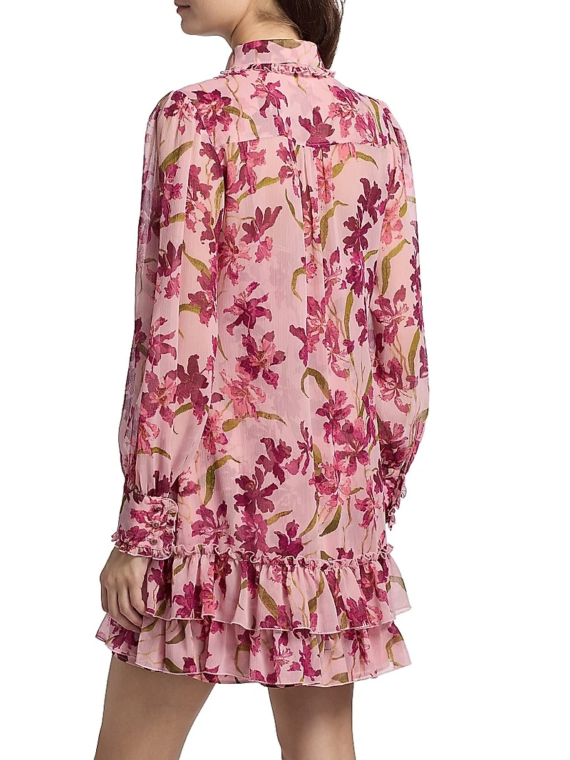 Lupetto Trailing Hibiscus Minidress