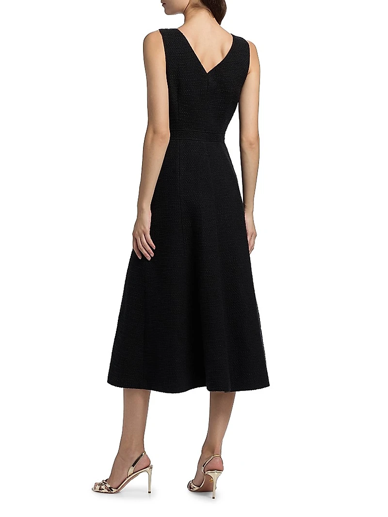 Linda Cotton Sleeveless Midi-Dress