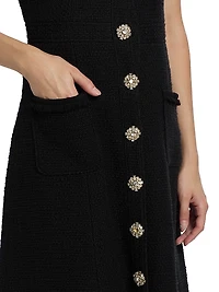 Linda Cotton Sleeveless Midi-Dress