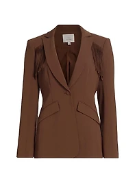 Cheyenne Suede Fringe Blazer