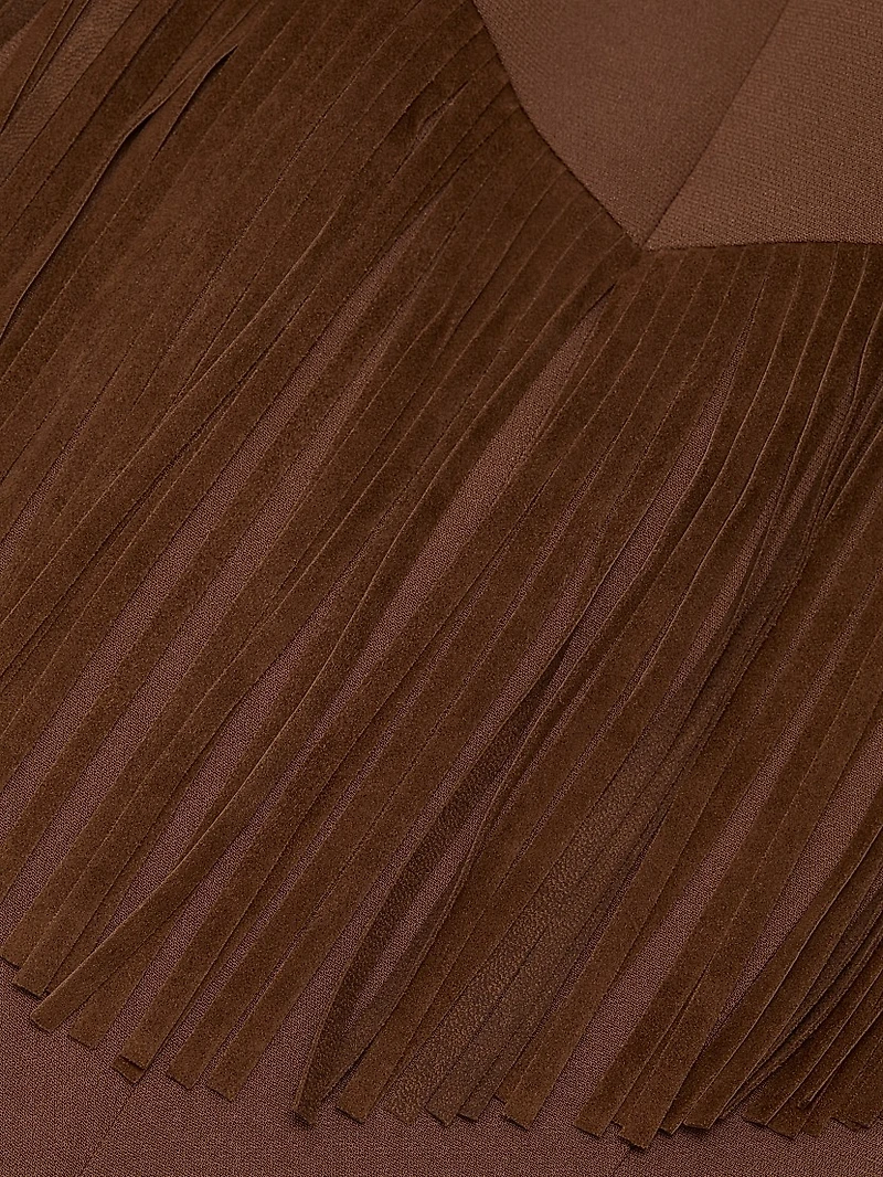 Cheyenne Suede Fringe Blazer