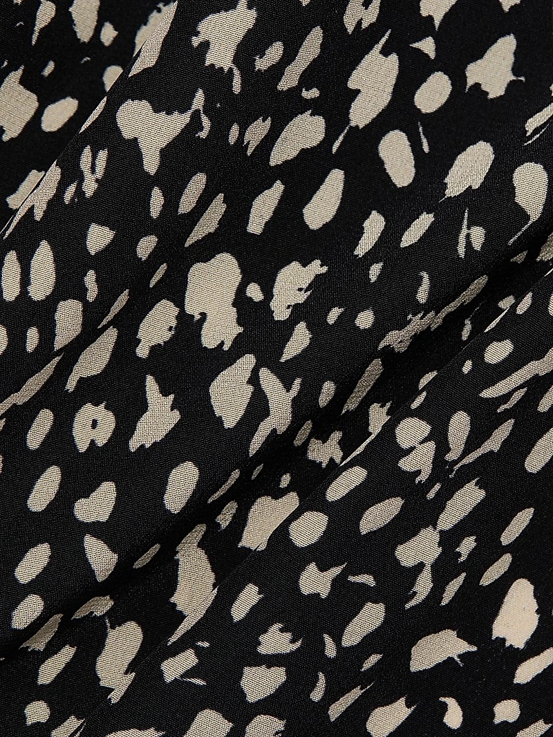 Gaia Printed Silk Button-Front Shirt