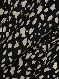 Gaia Printed Silk Button-Front Shirt