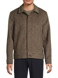 Houndstooth Bomber Jacket