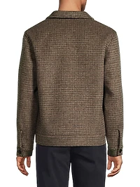 Houndstooth Bomber Jacket