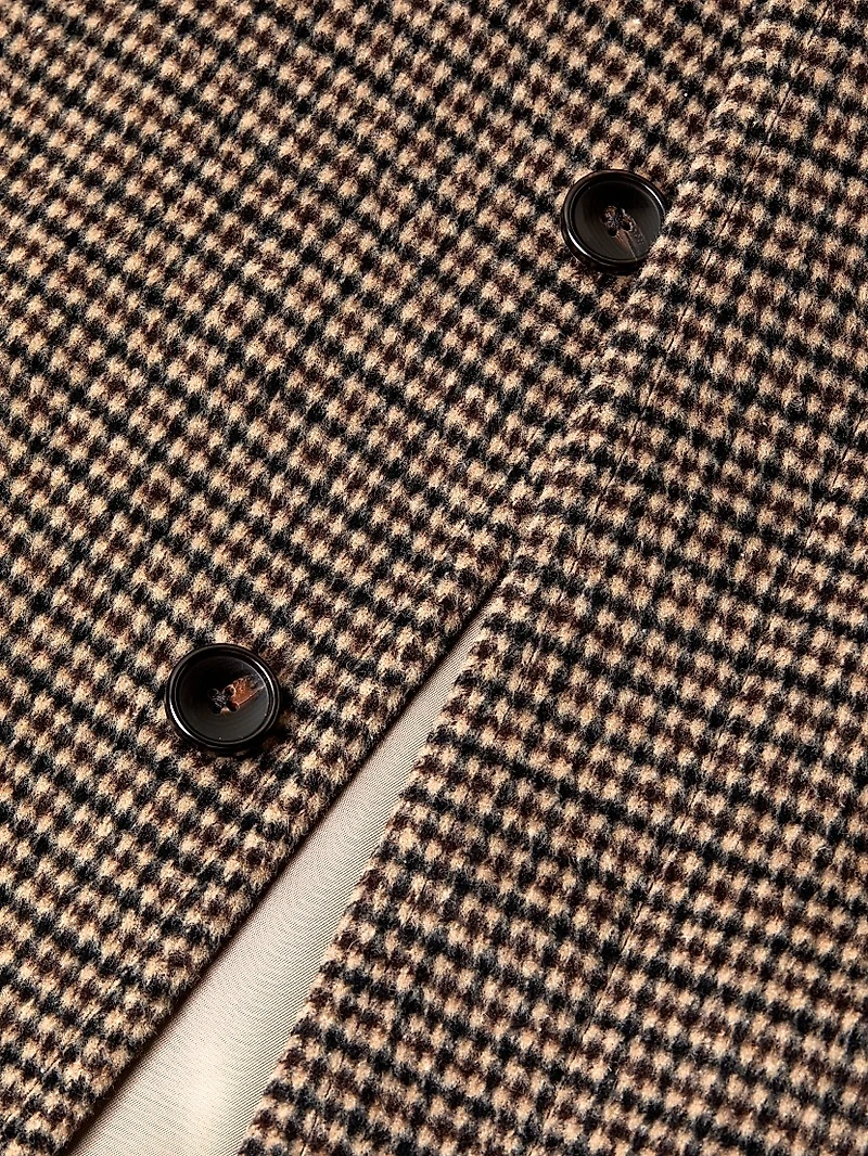 Houndstooth Bomber Jacket