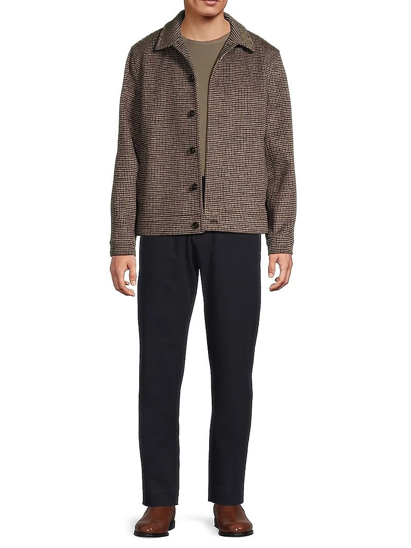 Houndstooth Bomber Jacket