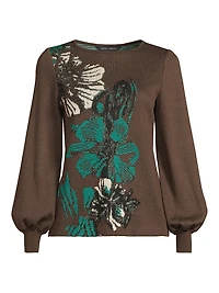 Missy Floral Jacquard Sweater