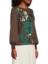 Missy Floral Jacquard Sweater
