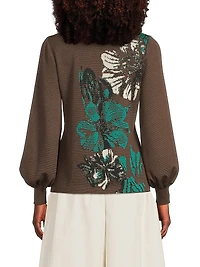Missy Floral Jacquard Sweater