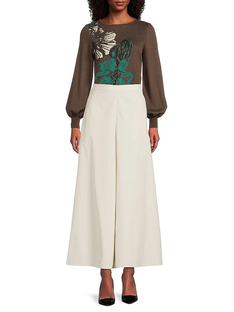 Missy Floral Jacquard Sweater