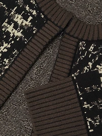 Missy Jacquard Knit Cardigan
