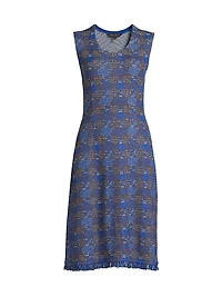 Missy Tweed Knit Sheath Knee-Length Dress