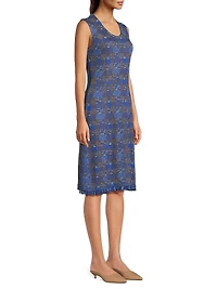 Missy Tweed Knit Sheath Knee-Length Dress