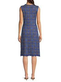 Missy Tweed Knit Sheath Knee-Length Dress