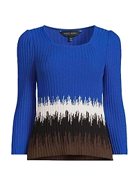 Missy Ombré Rib-Knit Sweater