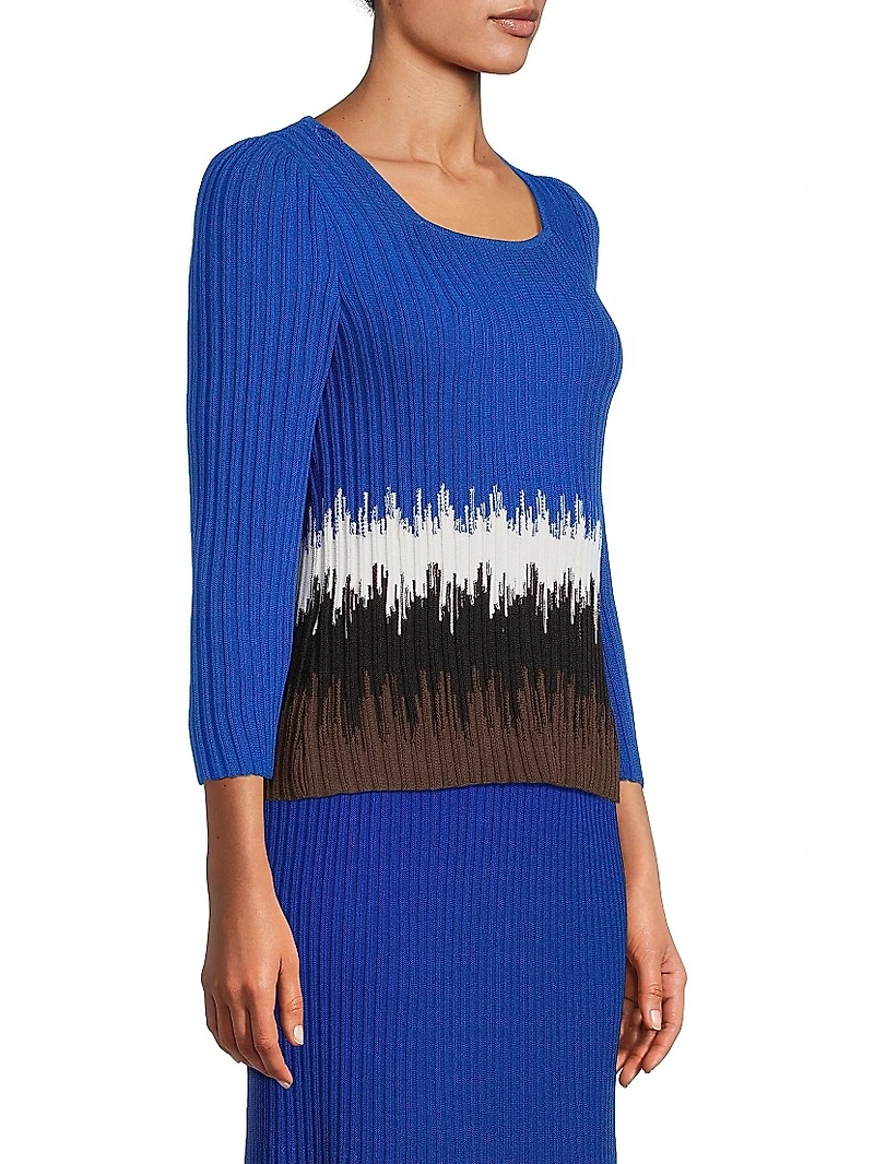 Missy Ombré Rib-Knit Sweater