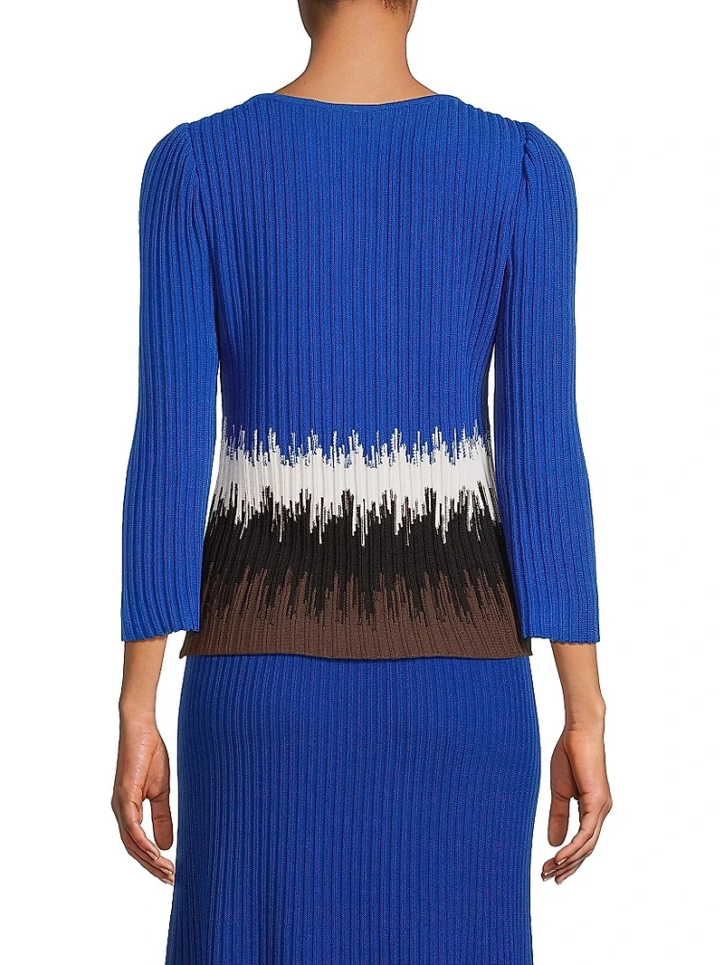 Missy Ombré Rib-Knit Sweater