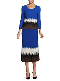 Missy Ombré Rib-Knit Sweater
