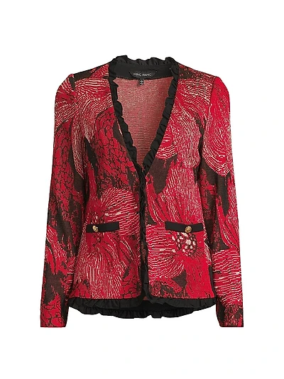 Missy Floral Jacquard Jacket
