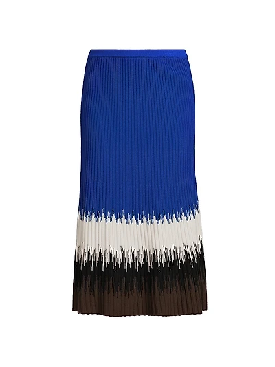 Missy Ombré Rib-Knit Maxi Skirt